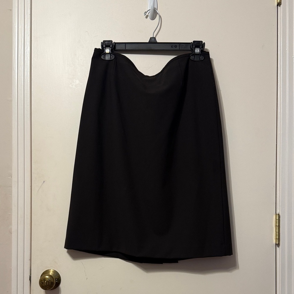 Alex Marie Elegant Brown A-Line Skirt